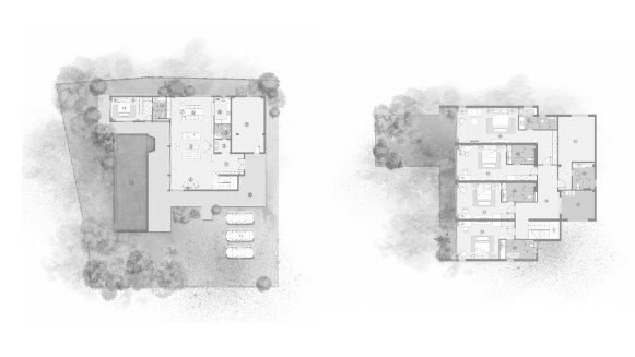 Villa floor plan, 5 bedrooms in Sea Cloud View No. 11006 (2D)